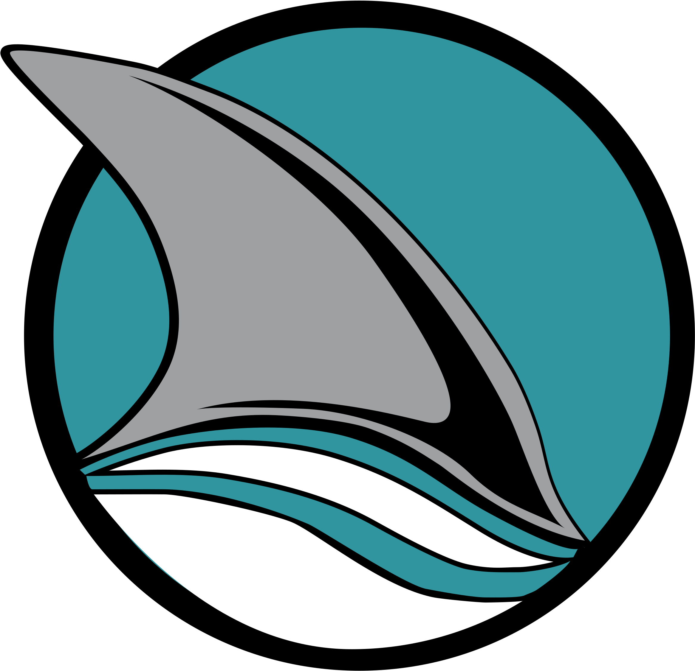 San Jose Sharks Logo Png Transparent - San Jose Sharks Logo (2400x2400), Png Download