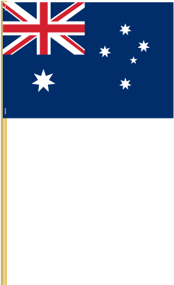 Australia Cotton Stick Flag - Australian Flag On Stick (520x416), Png Download