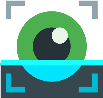 Eye Icon - Png Iris Scanner Icon (374x374), Png Download