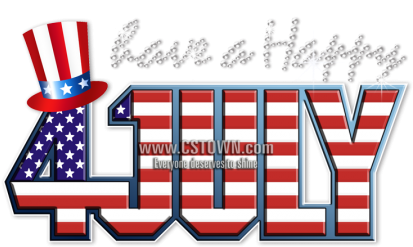 Printable Glitter Happy July 4th Heat Transfer - Heat Transfer (450x450), Png Download