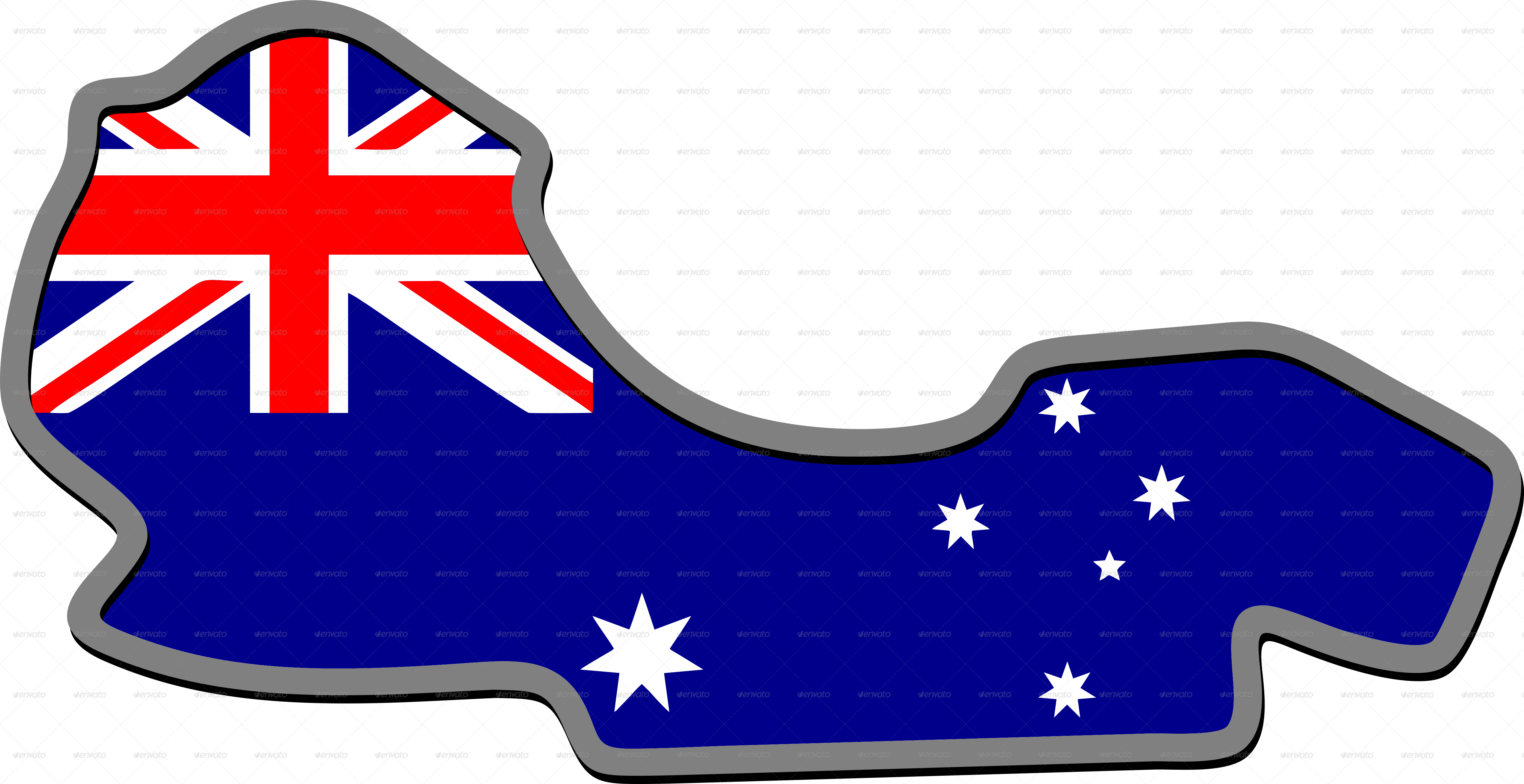 B Formula 1 Gp Australia Jpg 900 C Checkered Flag Png - Flag Australia (5000x2572), Png Download