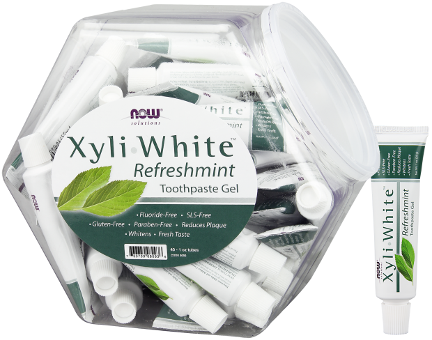 Xyliwhite™ Refreshmint Fishbowl - Now Foods Xyliwhite Toothpaste Gel - 6.4 Oz Tube (620x488), Png Download
