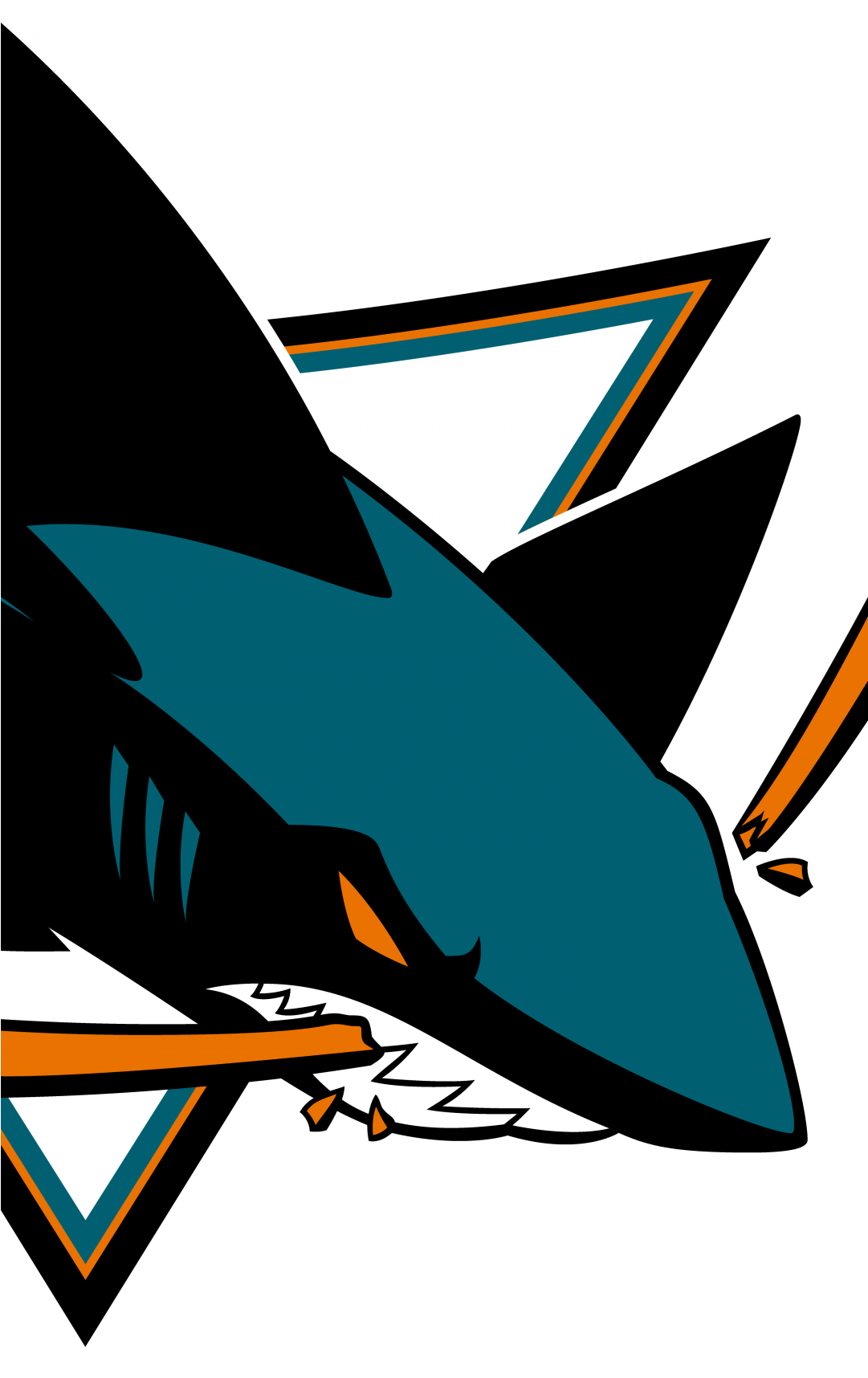 San Jose Sharks Wallpapers Widescreen - San Jose Sharks First Logo (1080x1920), Png Download