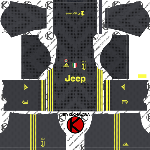 Juventus 2018/19 Kit - Dream League Soccer 2018 (509x510), Png Download