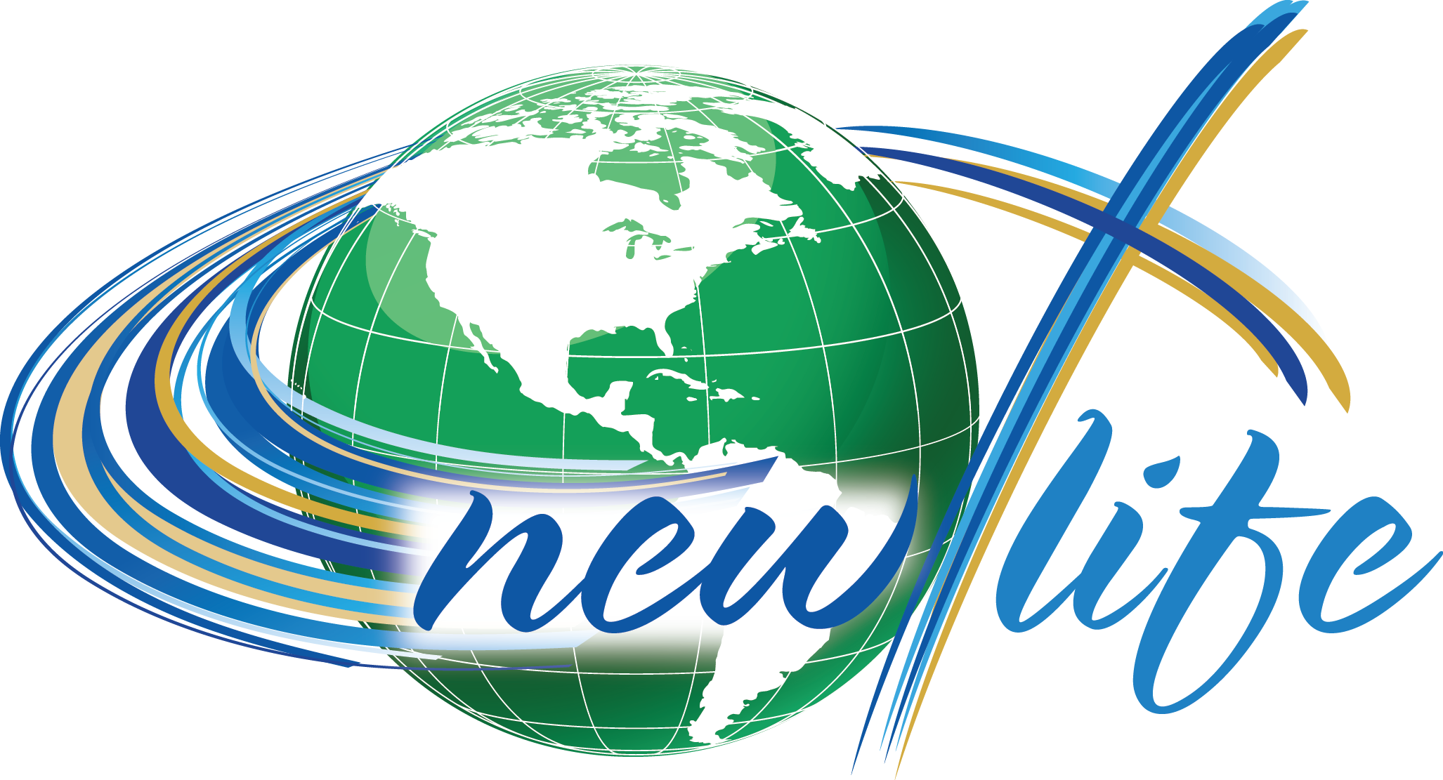 New Life Church Logo (2054x1111), Png Download