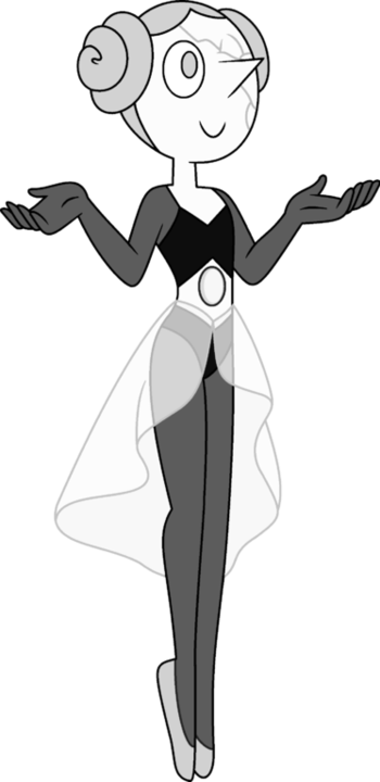 Steven Universe White Diamond Pearl (350x720), Png Download