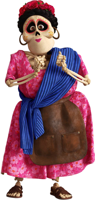 Tia Rosita Coco - Personaje Tia Rosa Pelicula De Coco (350x655), Png Download