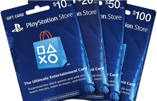 $50 Playstation Store Gift Card Ps3/ Ps4/ Ps Vita - Playstation Gift Card (542x340), Png Download