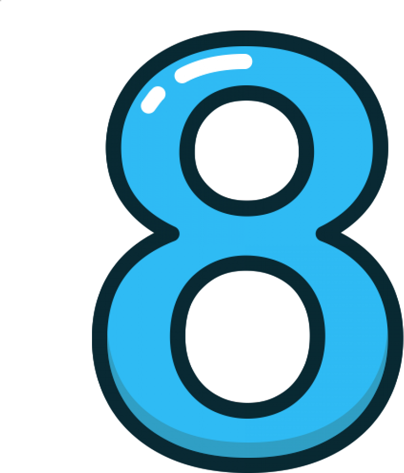 Galería De Descargas / Letras Y Numeros / 23 Of 118 - Six Number Blue (960x960), Png Download