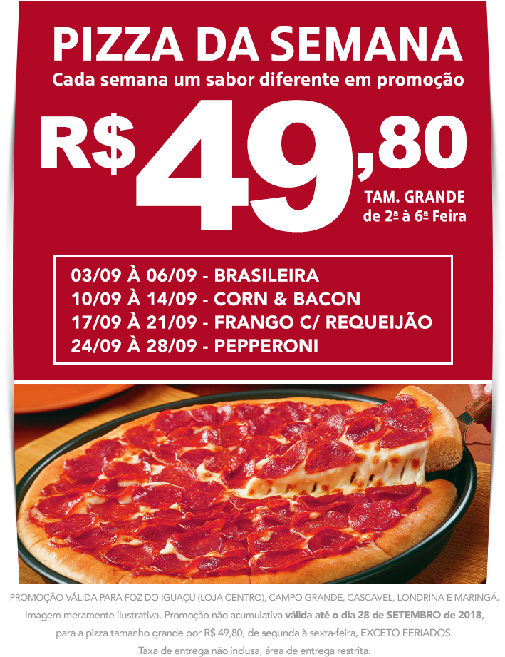 Promoção - Pizza Hut Pepperoni Pizza (760x950), Png Download