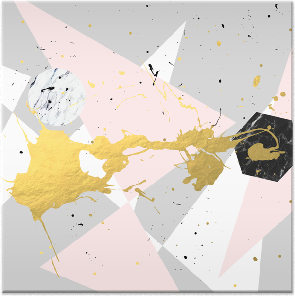 Azulejo Gold Splatter De 83 Oranges™na - Art (800x800), Png Download