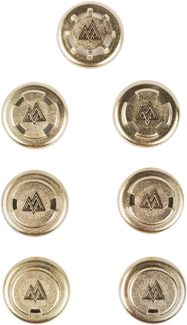 0 Gold Chrome Resistance Valves - Valvole Di Ricambio Training Mask Argento (1280x1280), Png Download