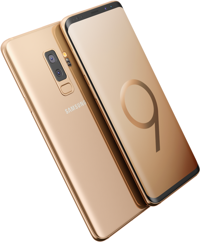 Preview/5p - Galaxy S9+ Sunrise Gold (1000x1000), Png Download