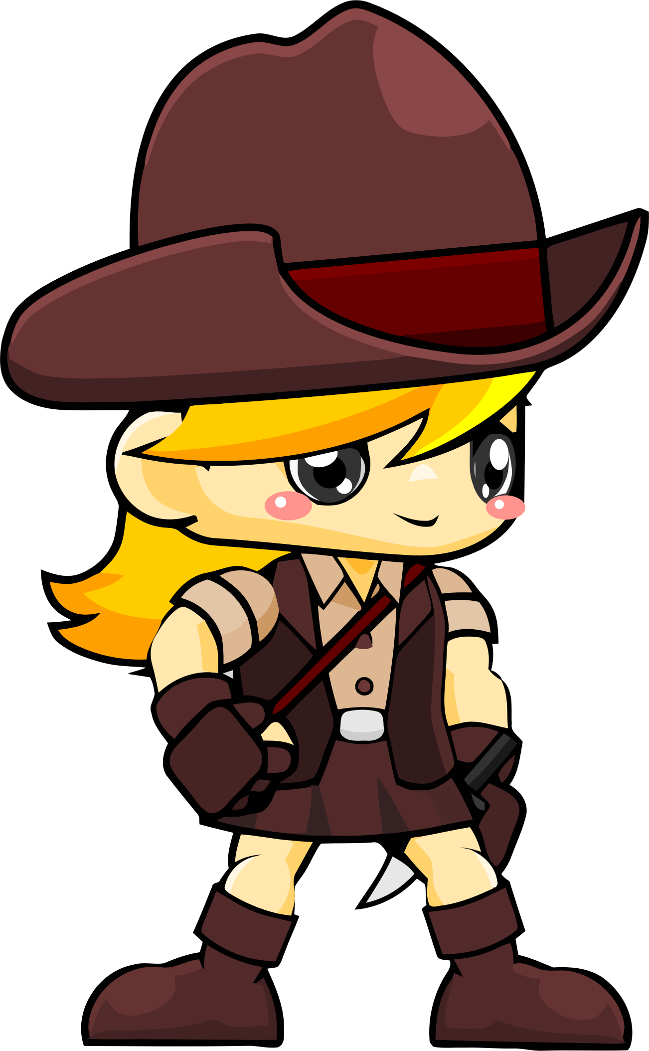 This Free Icons Png Design Of Adventurer Girl (1302x2108), Png Download