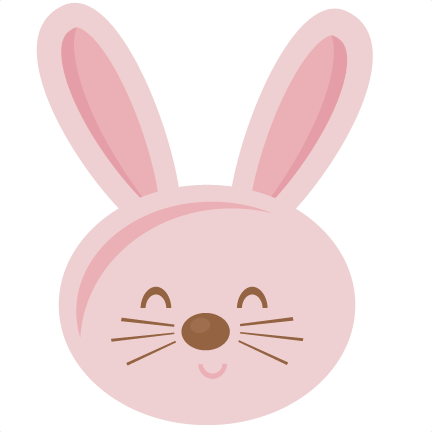 Bunny Face Svg Cutting Files For Cricut Silhouette - Rabbit Face Png File (432x432), Png Download