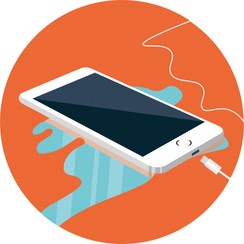 Electricity And Water Are A Dangerous Combination, - Electric Shock And Water (500x500), Png Download