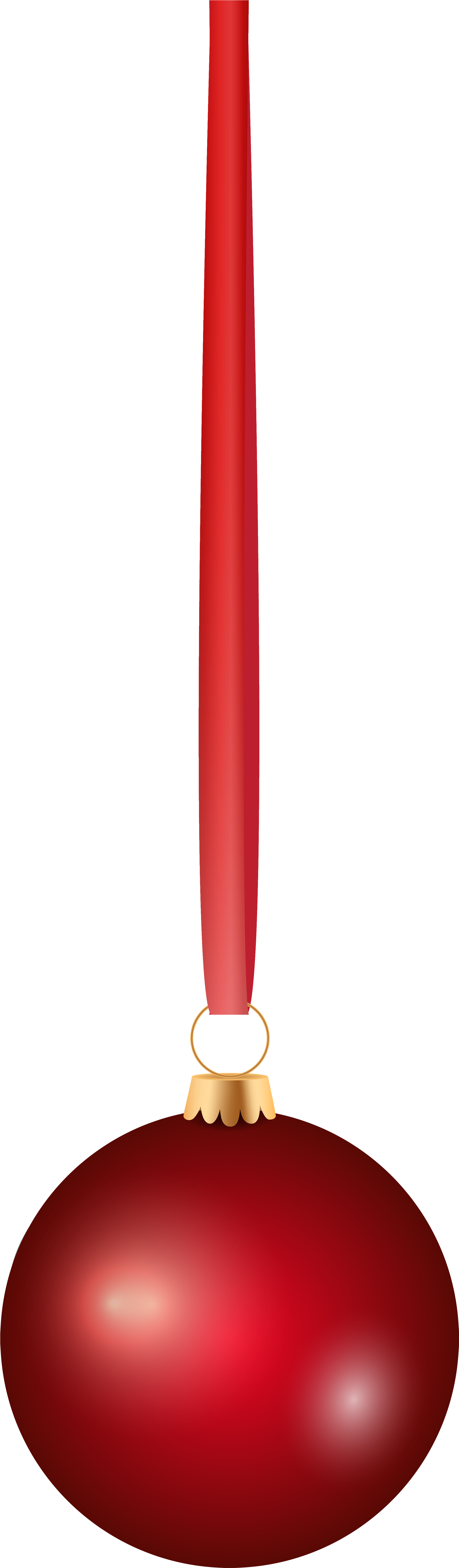 Christmas Red Ball (2194x7000), Png Download