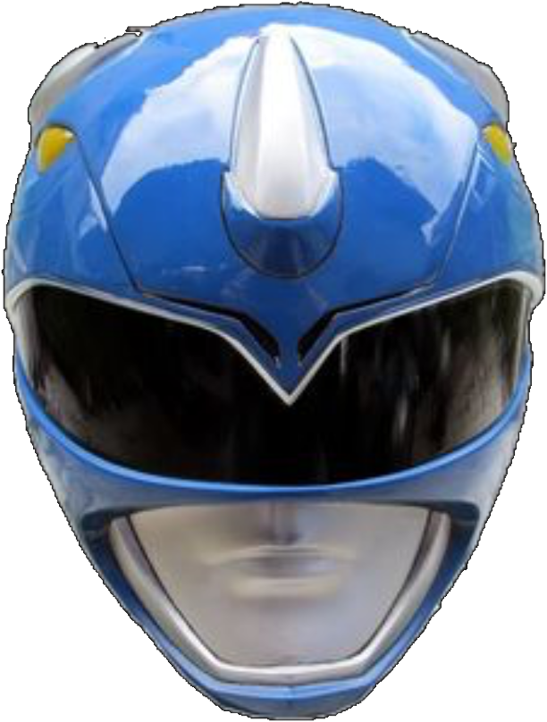 Mighty Morphin Blue Ranger Helmet - Mighty Morphin Power Rangers Blue Ranger Helmet (640x832), Png Download