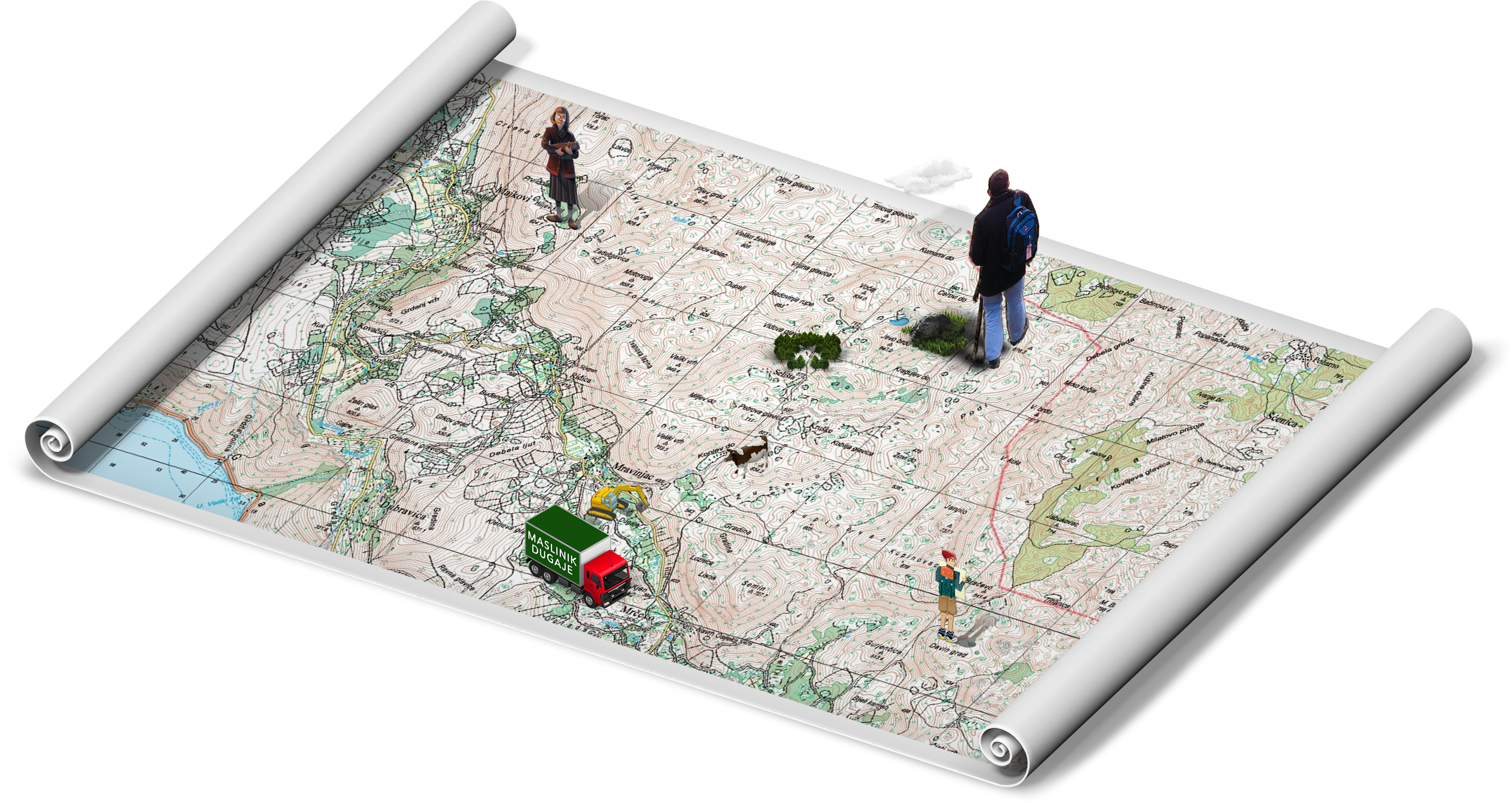 Mravinjac Hinterland Map - Floor (3041x1615), Png Download