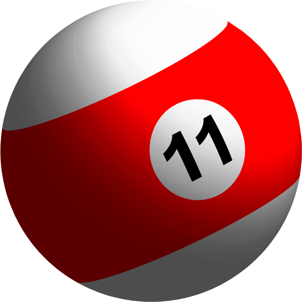 3-d Billiard Ball Tutorial - Striped Ball In Pool (1000x1000), Png Download