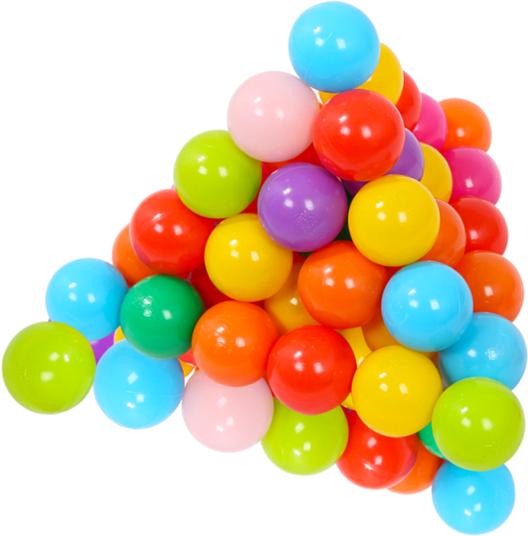 [jingdong Lightning Delivery] Nuoao Quality Bobo Ocean - Heroneo 200pcs 5.5 Centimeter Colorful Ball Fun Ball (800x800), Png Download
