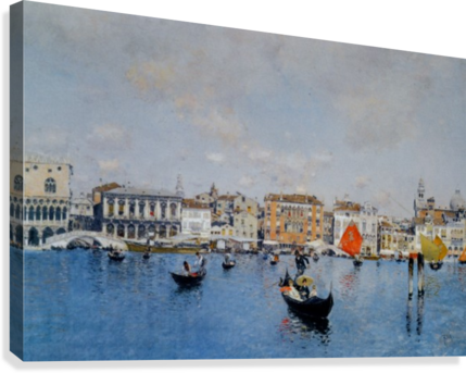 La Riva Degli Schiavoni Dal Bacino Di San Marco Canvas - Venice (429x343), Png Download