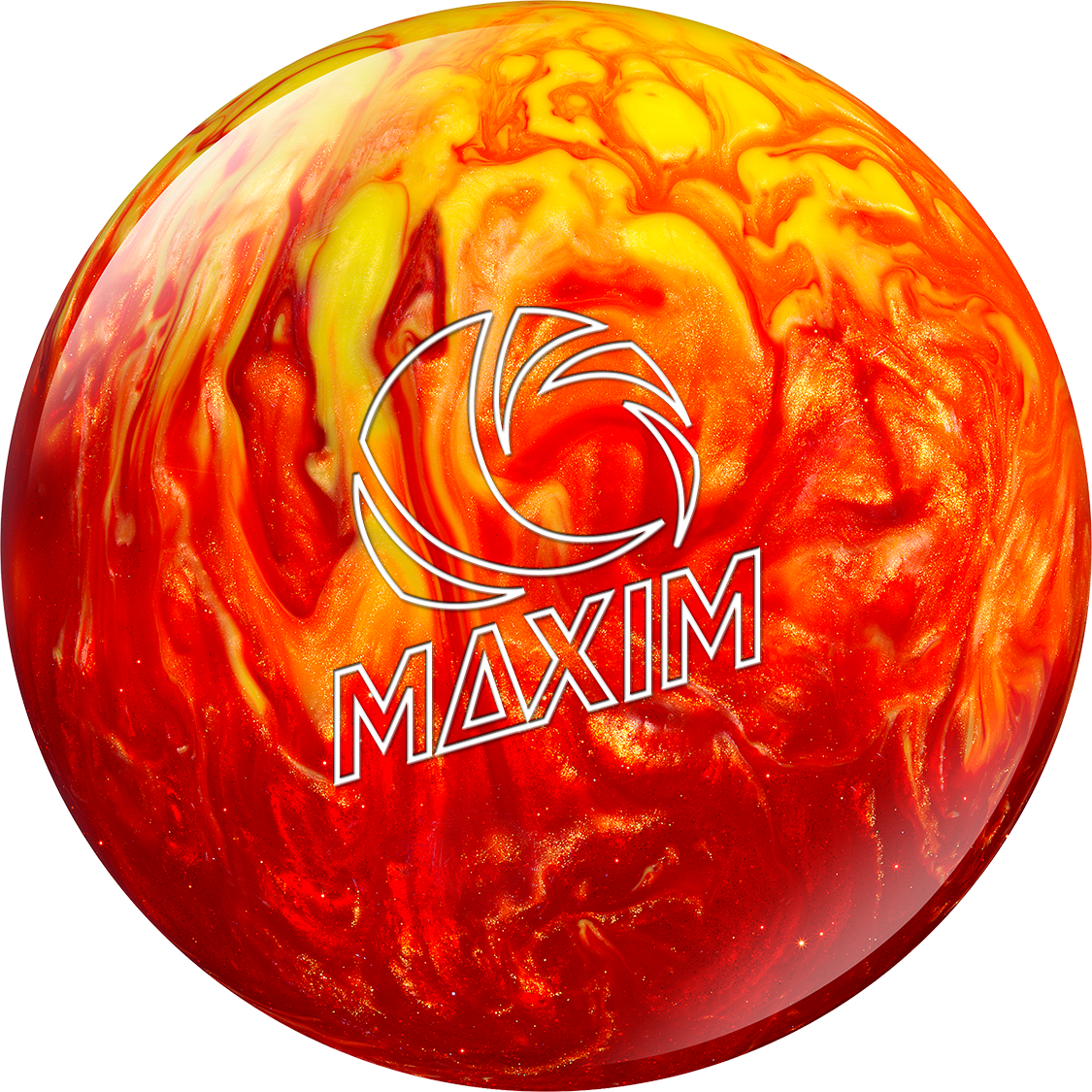 Retired Balls - Orange And Red Bowling Ball (1125x1125), Png Download