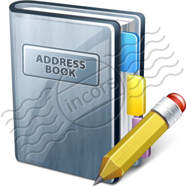 Address Book Edit 8 Free Images At Clker Com Vector - Address Book Clipart (600x600), Png Download