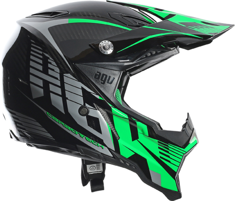 Casque Cross Agv Ax-8 Carbon Carbotech (987x987), Png Download