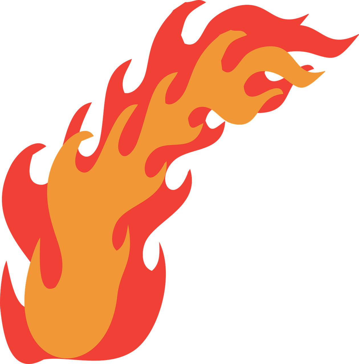 Fire Vector Flame - Blaze Vector (1260x1280), Png Download