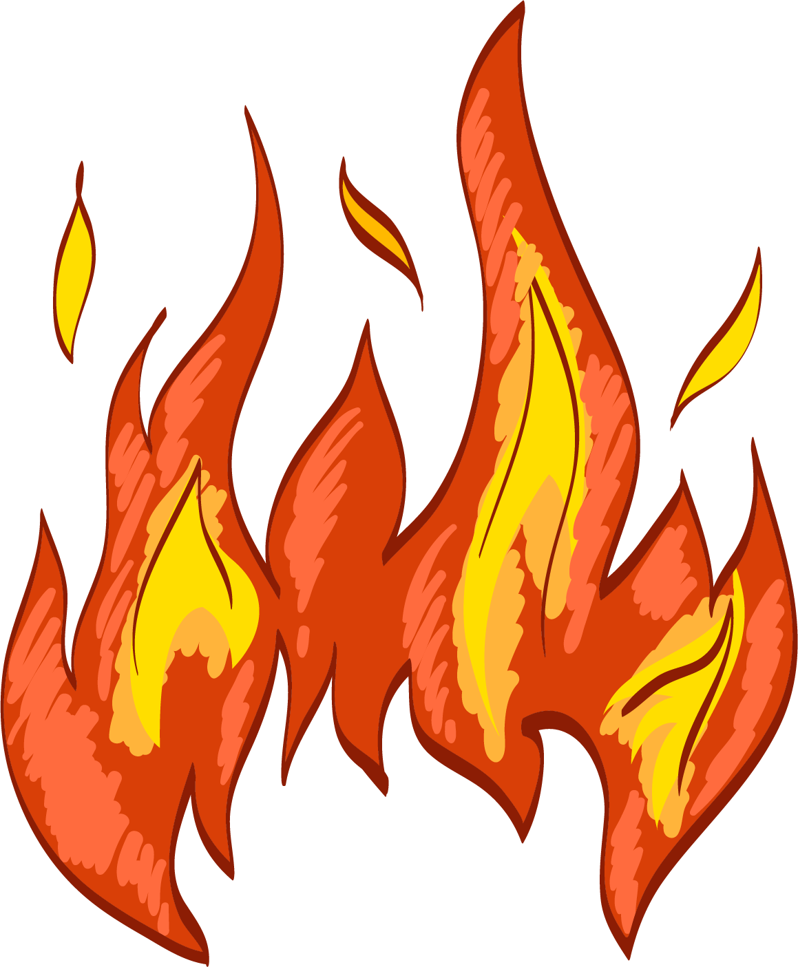 Jpg Library Download Fire Combustion Transprent Png - Fire Drawing Png (1159x1405), Png Download