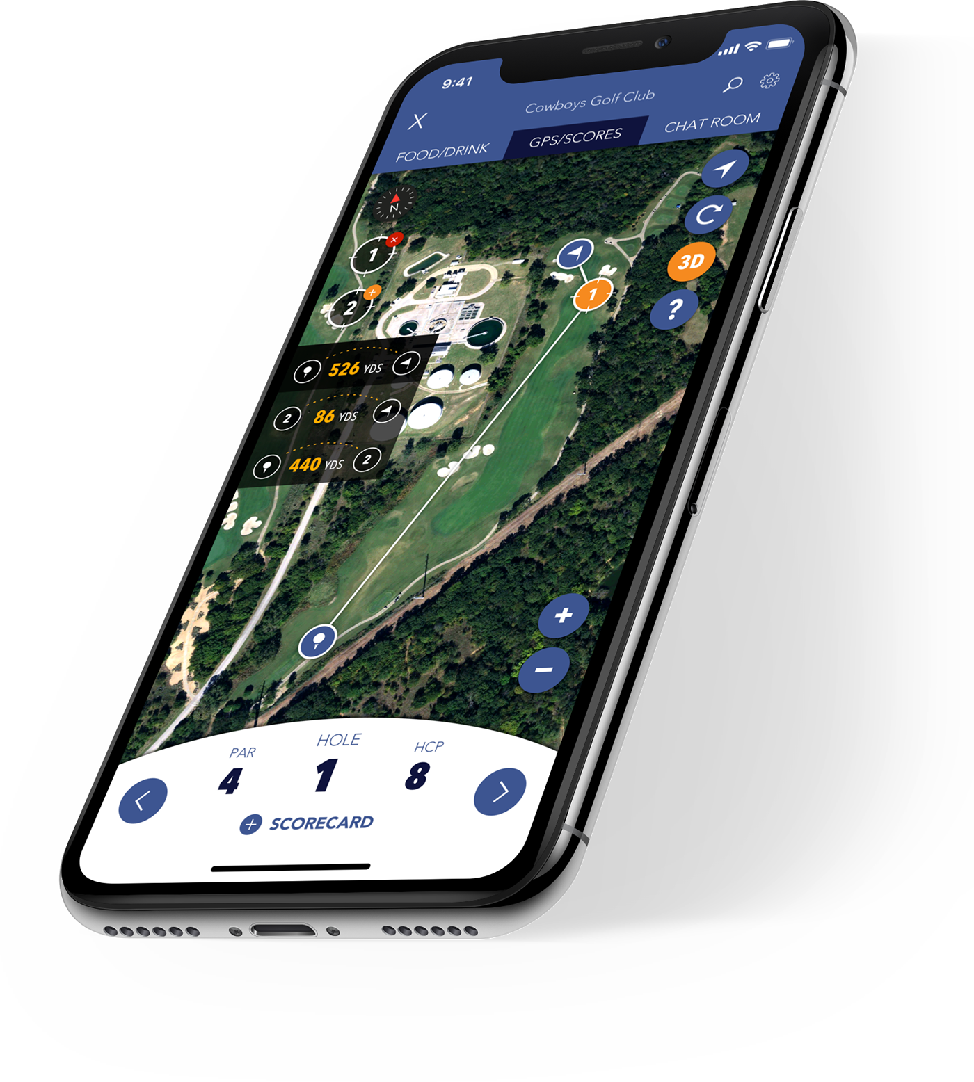 Supreme Golf On Demand Integration On Behance Png Smartphone - Design (1400x1556), Png Download
