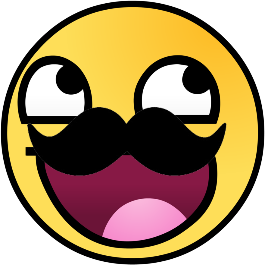 Images For Awesome Face Emoticon - Awesome Face Emoji (894x894), Png Download