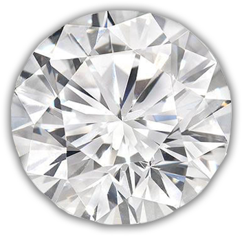 Carte Blanche Gemstone Modular - 0.70 Carat Round Diamond, Very Good Cut, F Color, Si1 (355x364), Png Download