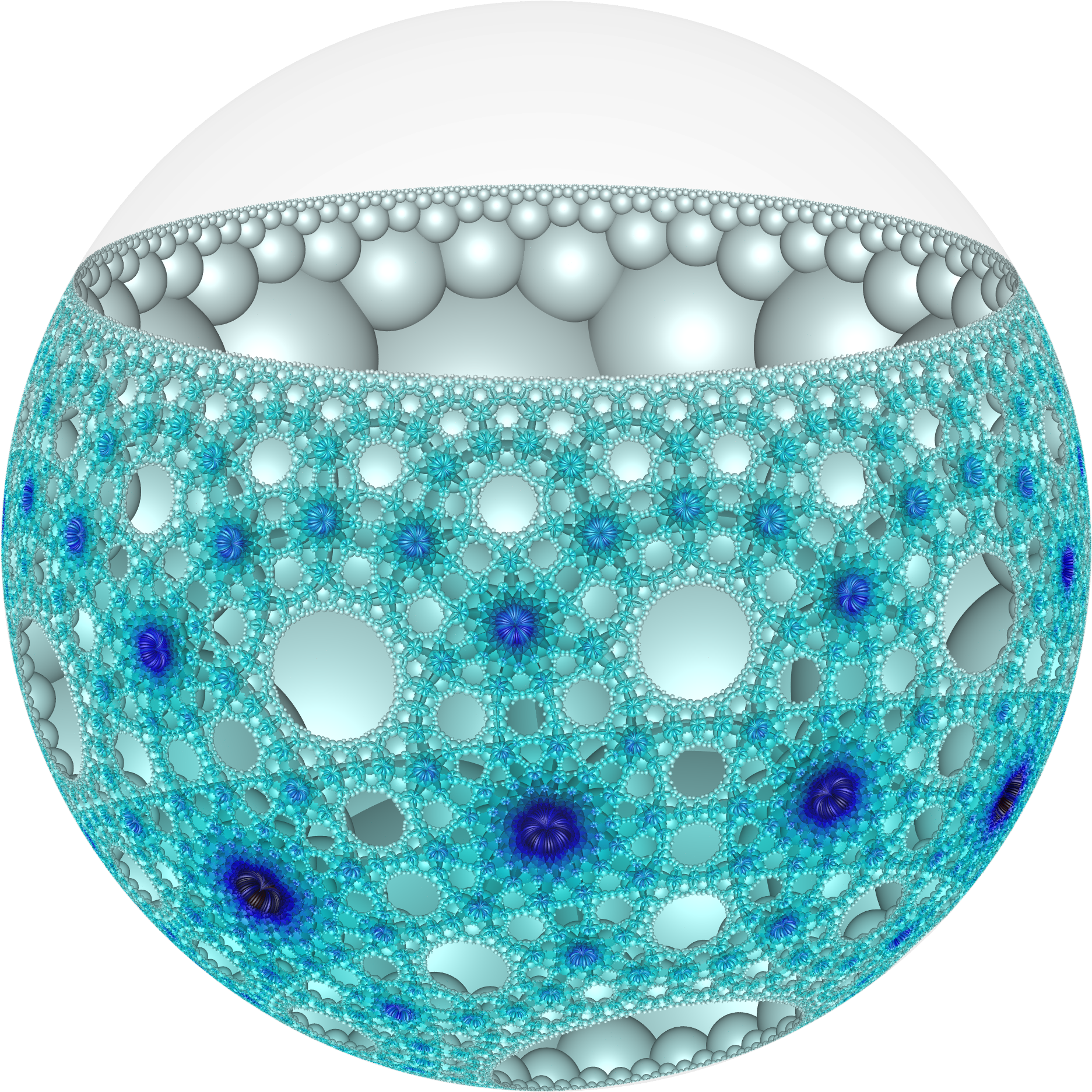 Hyperbolic Honeycomb 7 3 6 Poincare - Wikipedia (2000x2000), Png Download