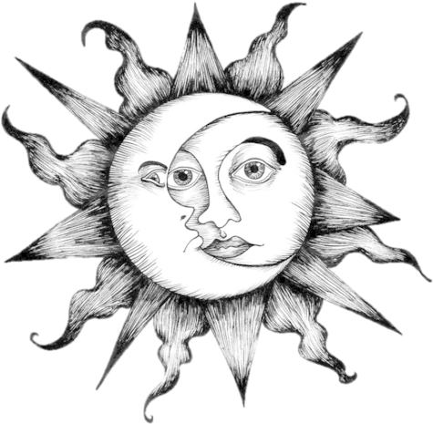 Related Wallpapers - Moon In Sun (500x500), Png Download
