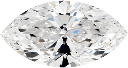 Marquise - White Diamond Gemstone (480x300), Png Download