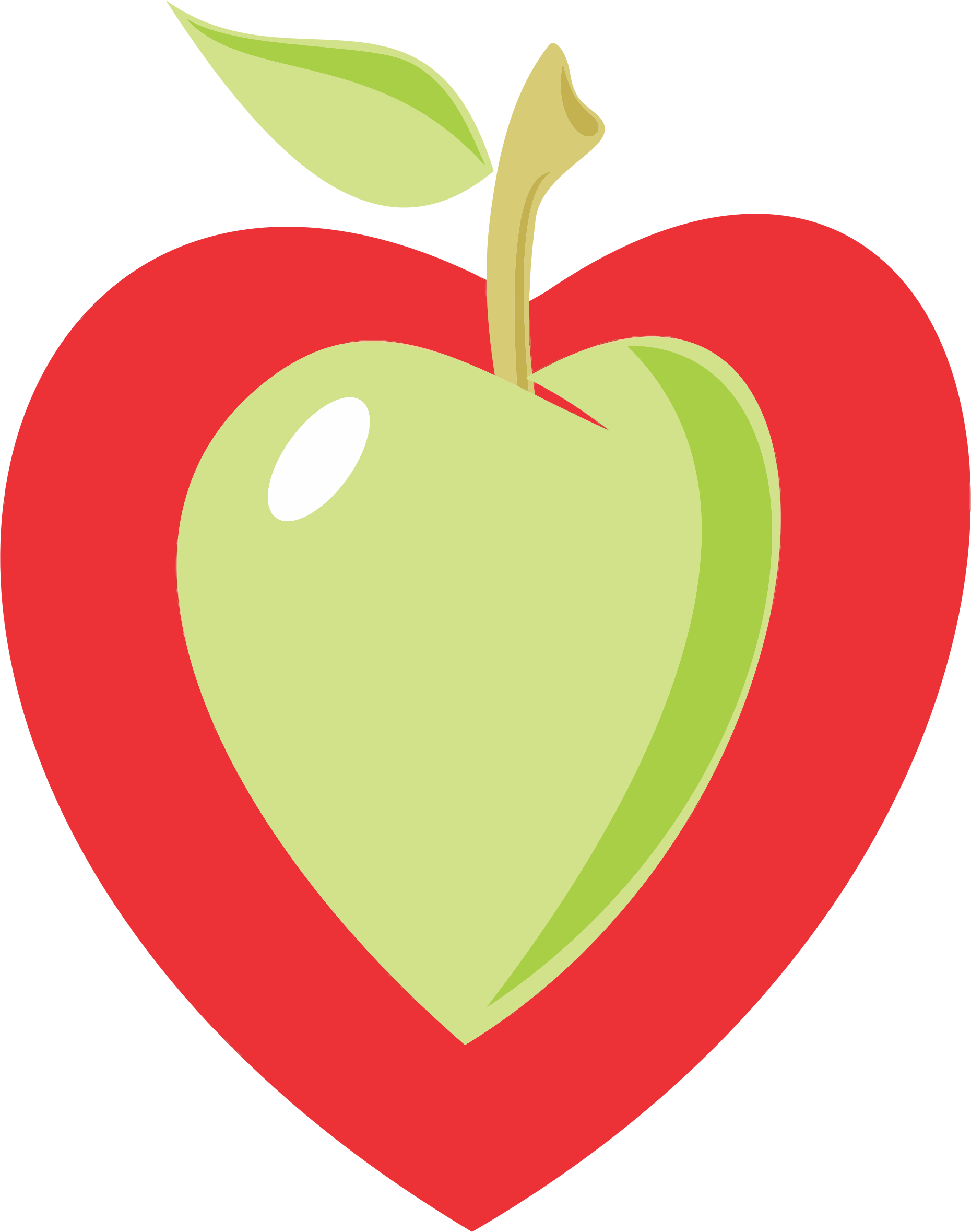 This Free Icons Png Design Of Heart Apple (1860x2359), Png Download