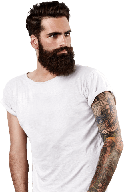 El Trasplante De Barba Y Bigote Es Uno De Los Tratamientos - T Shirt Uomo Rock (600x729), Png Download