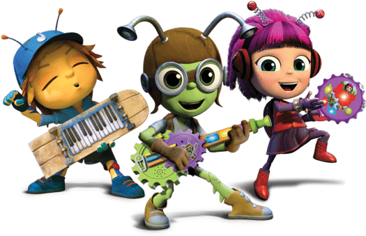 Beat Bugs Making Music Png - Beat Bugs Png (525x397), Png Download
