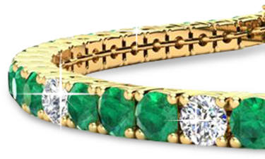Gemstone Bracelets - Blue Gemstones | 8 Inch 10 1/2 Carat Blue And White (387x344), Png Download