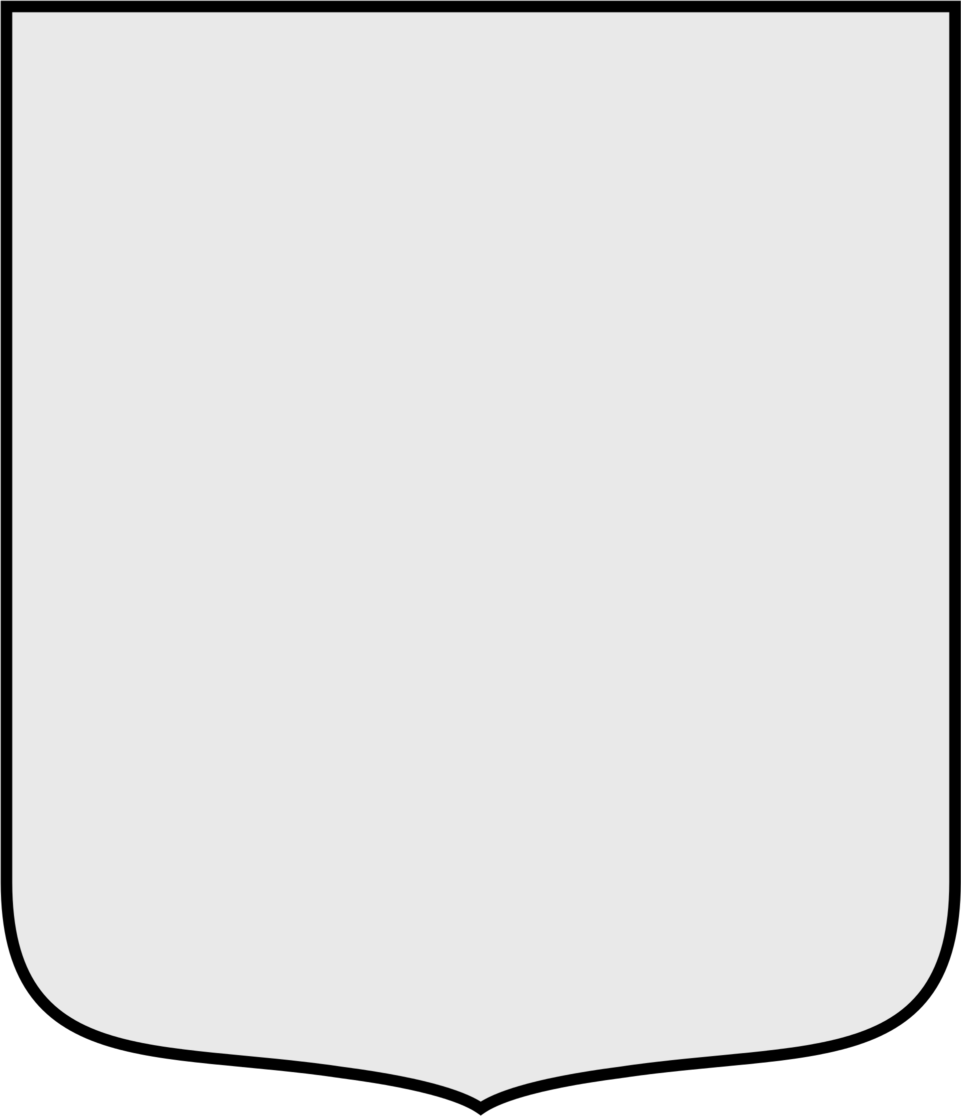 Open - Old French Shield (2000x2308), Png Download