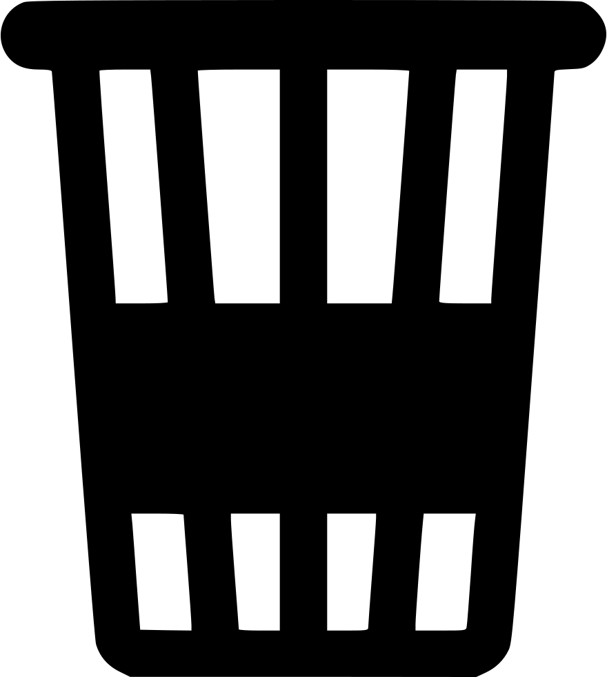 Empty Recycle Bin - Trash (880x980), Png Download