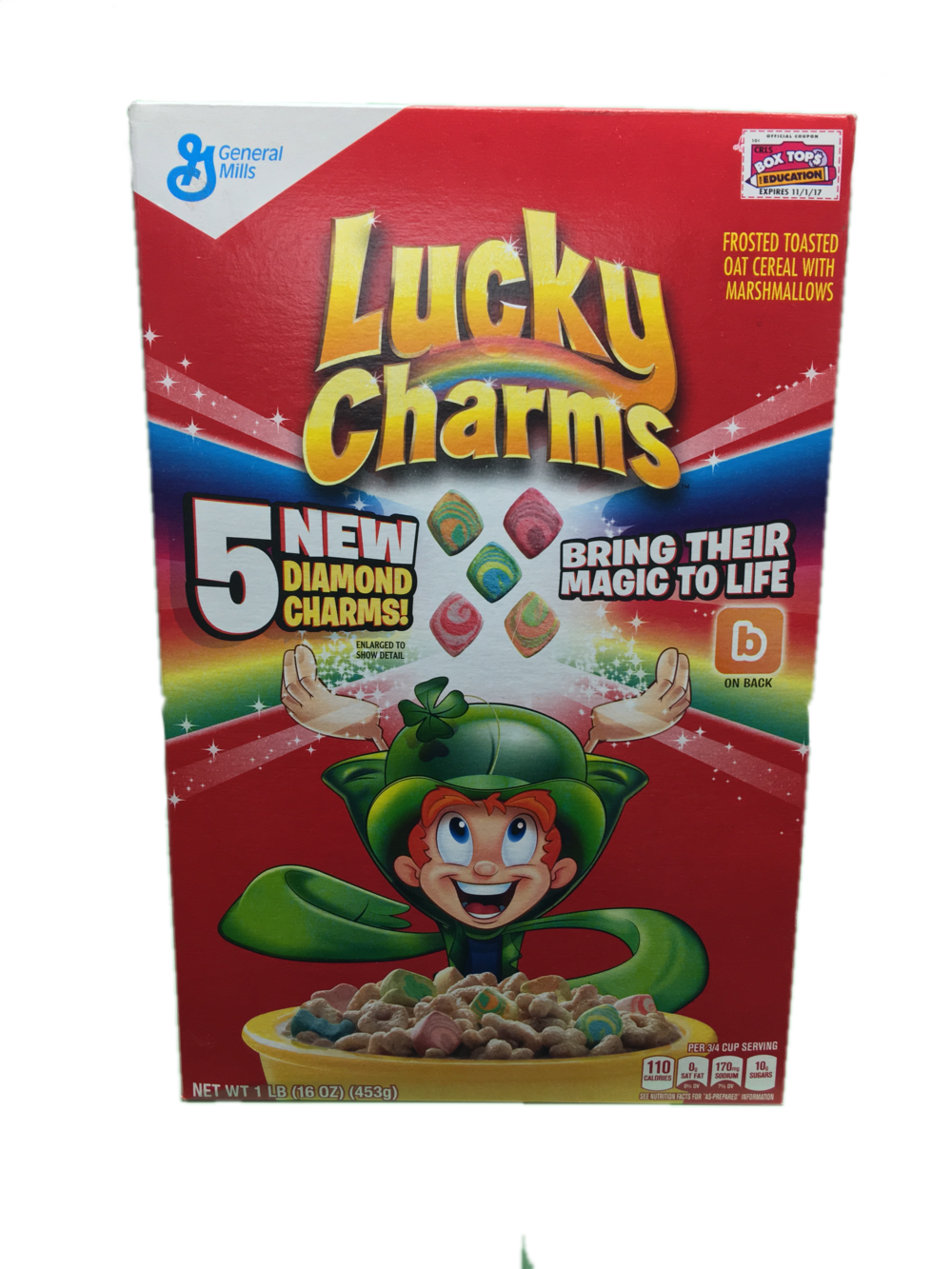 Copy Of General Mills Lucky Charms 16 Oz (1000x1333), Png Download