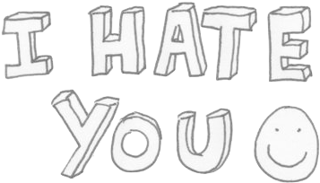 Emoji Tumblr Png Whatsapp Iphone - Goodbye I Hate You (500x324), Png Download