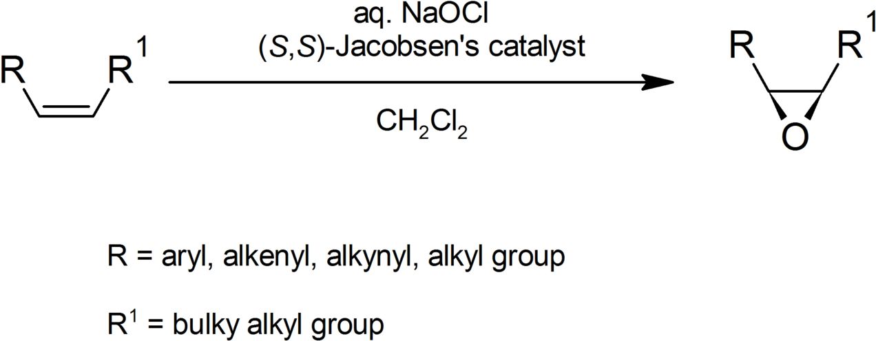 General Jacobsen Reaction - Jacobsen Epoxidation (1024x462), Png Download