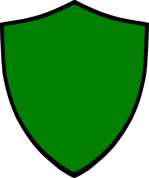 Shield Green Clip Art At Clker Com Vector Clip Art - Shield Green Png (498x595), Png Download