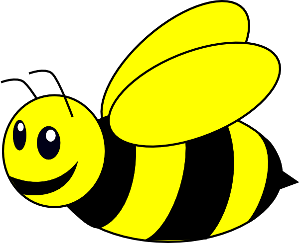 Png Transparent Bumble Bee Yellow Clip Art At Clker - Bumble Bee Clipart (600x489), Png Download