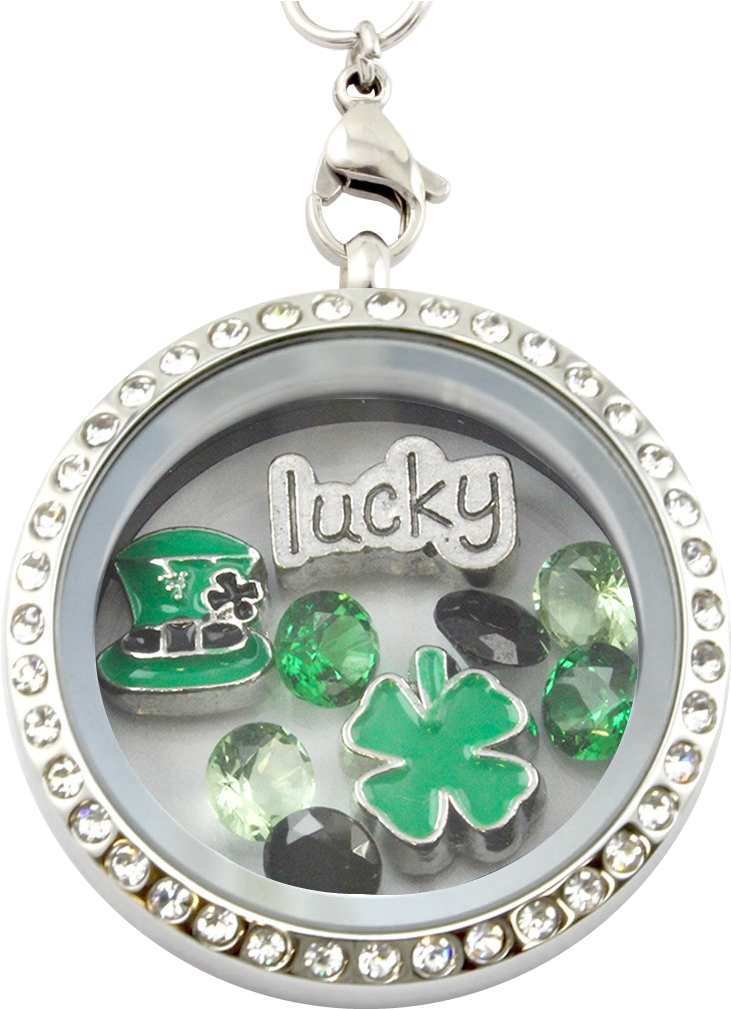 Patrick's Day Lucky Charm Necklace - St. Patrick's Day Charm Necklace (1024x1024), Png Download