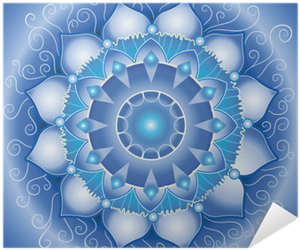 Abstract Blue Pattern, Mandala Of Vishuddha Chakra - La Mia Vita In Poesie [book] (400x400), Png Download